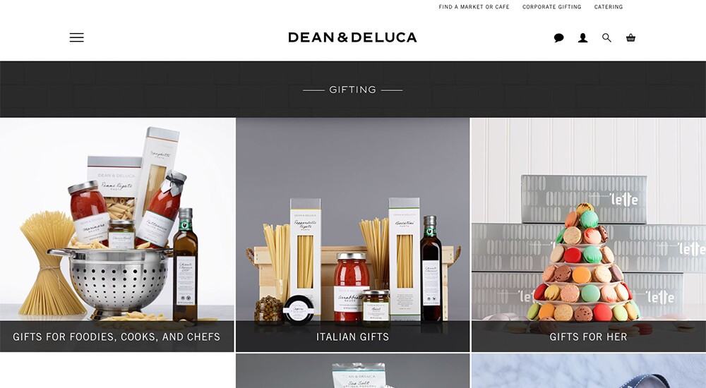 Presentes Dean e Deluca