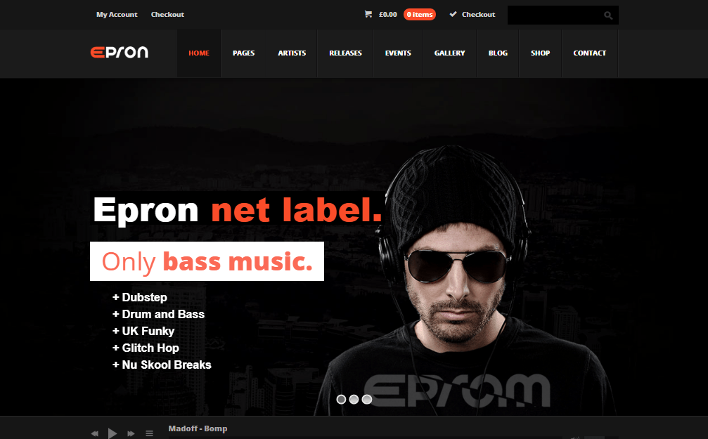 tema de música wordpress epron