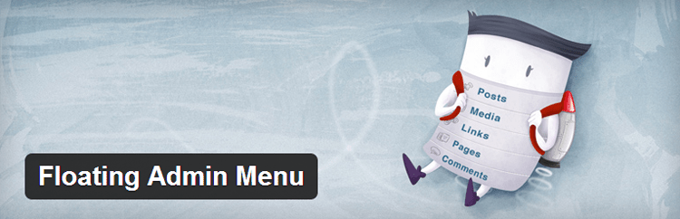 Plugin flutuante do WordPress do menu de administração