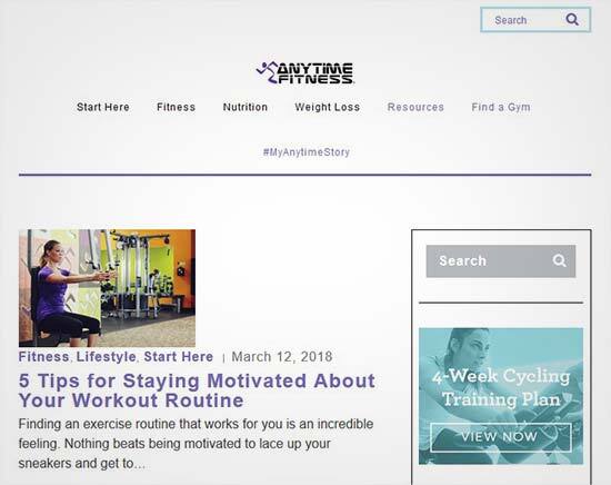 Blogs de fitness