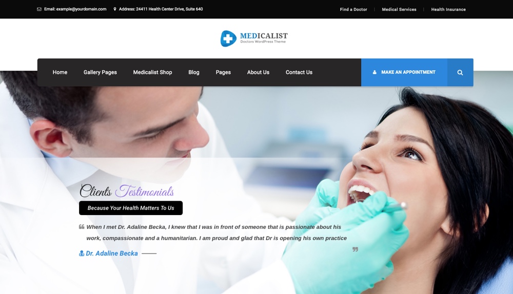 Tema WordPress Médico