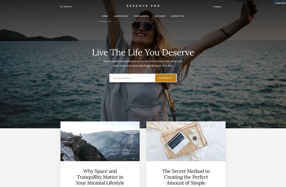 Tema WordPress Essence Pro Blog
