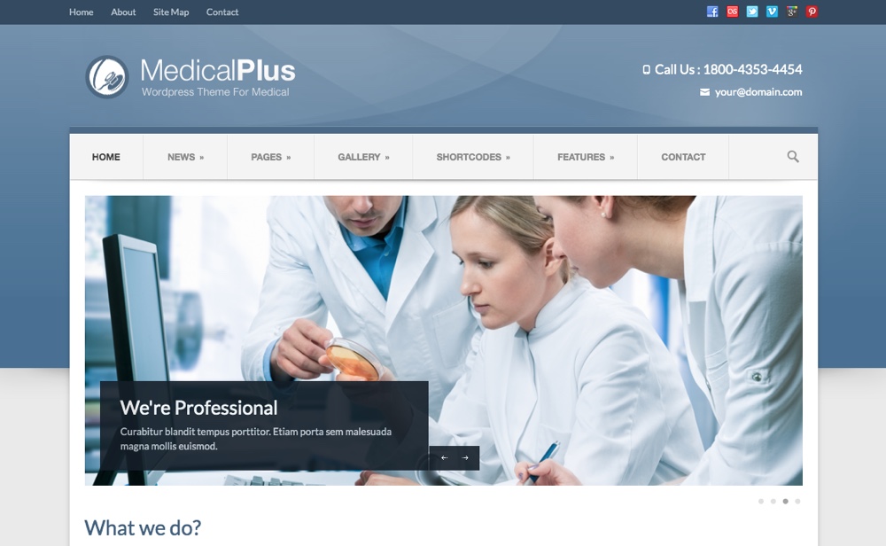Medical Plus - Tema médico e de saúde responsivo