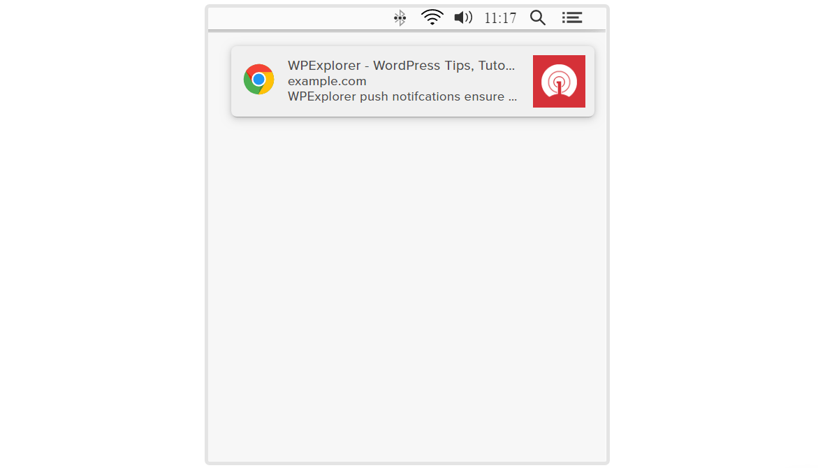 visualização de notificações push onesignal