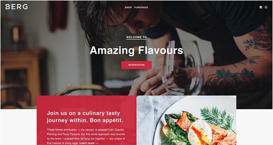 Tema WordPress Restaurante BERG