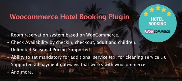 Plugin de reserva de hotéis WooCommerce