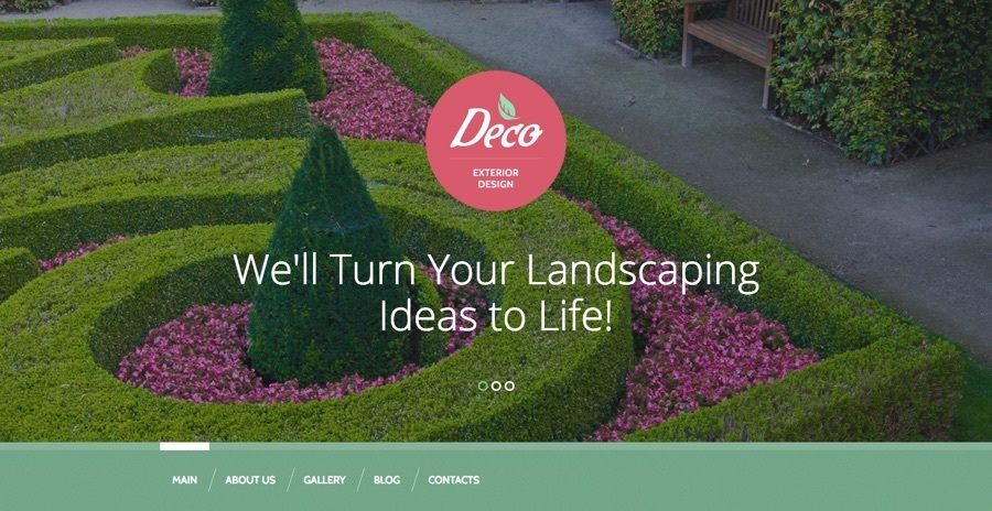 Tema WordPress de domínio de design exterior