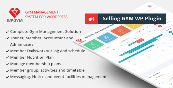 WPGYM - Sistema de gerenciamento de ginásio WordPress