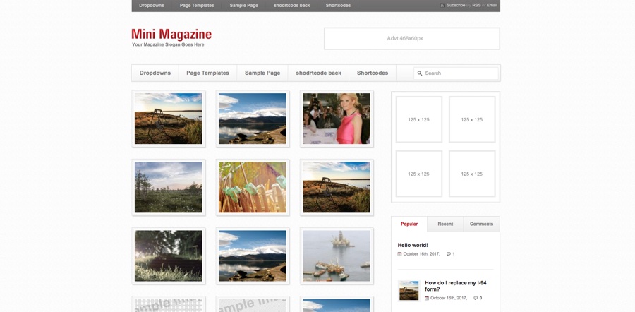 Mini Magazine Light Tema