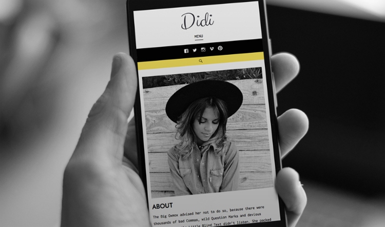Opte por um design responsivo