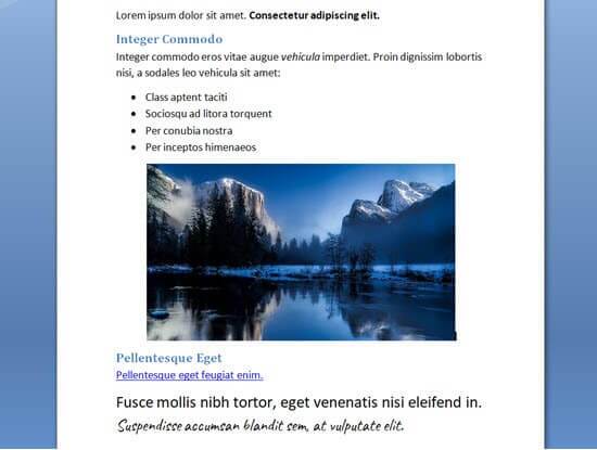O documento do Word que iremos copiar para o WordPress