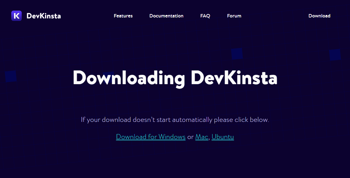 baixando a ferramenta de desenvolvimento wordpress local devkinsta