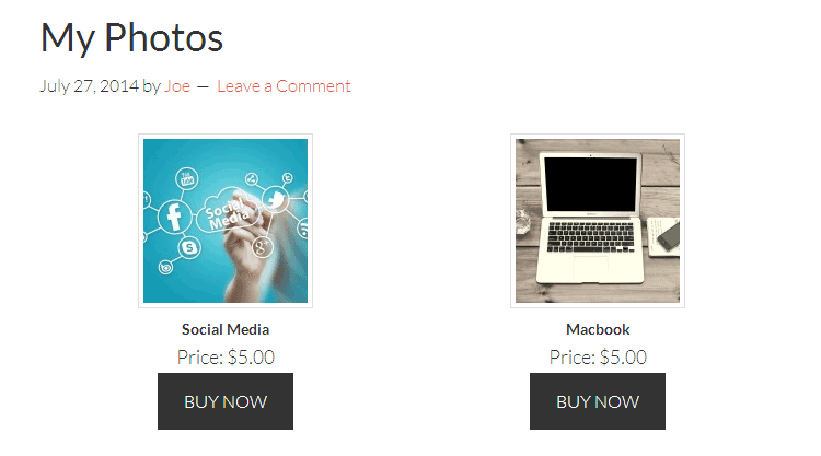 Vender Fotos Shortcode 03