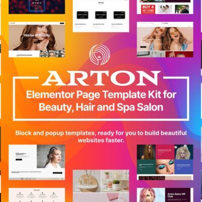 Arton - Salão de beleza e spa - Template Elementor
