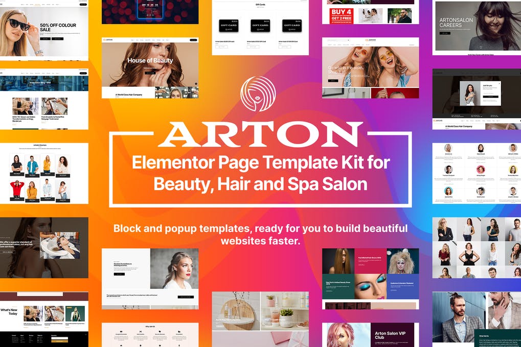 Arton - Salão de beleza e spa - Template Elementor