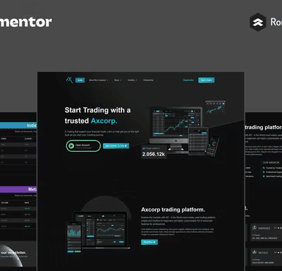 Axcorp - Trading investimento - Template Elementor